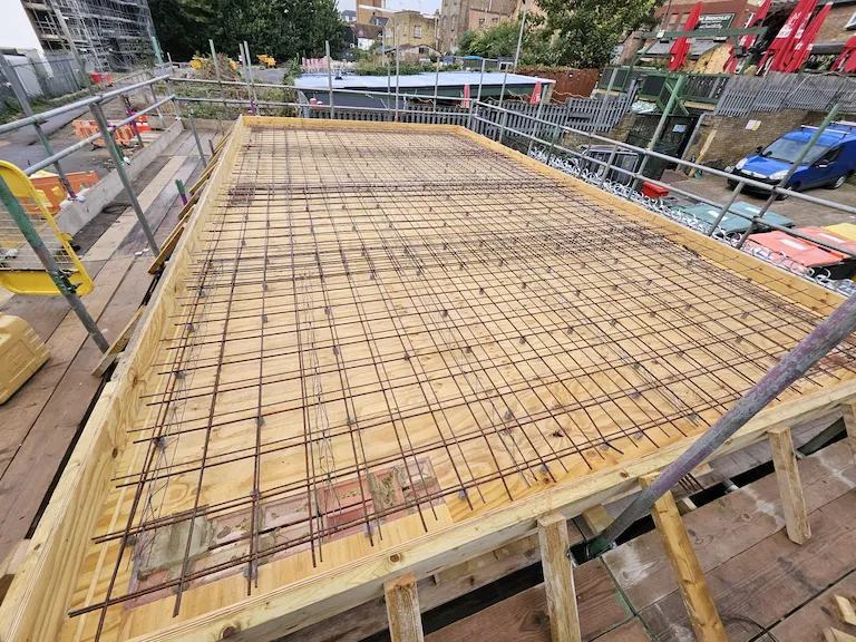Suspended concrete mesh by Hardrock Groundworks
